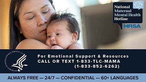 Maternal Mental Health Hotline ad